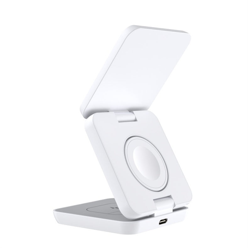 Support de téléphone pliable et à chargement sans fil magnétique