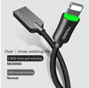 Câble de charge rapide tressé en alliage d'aluminium avec mise hors tension intelligente