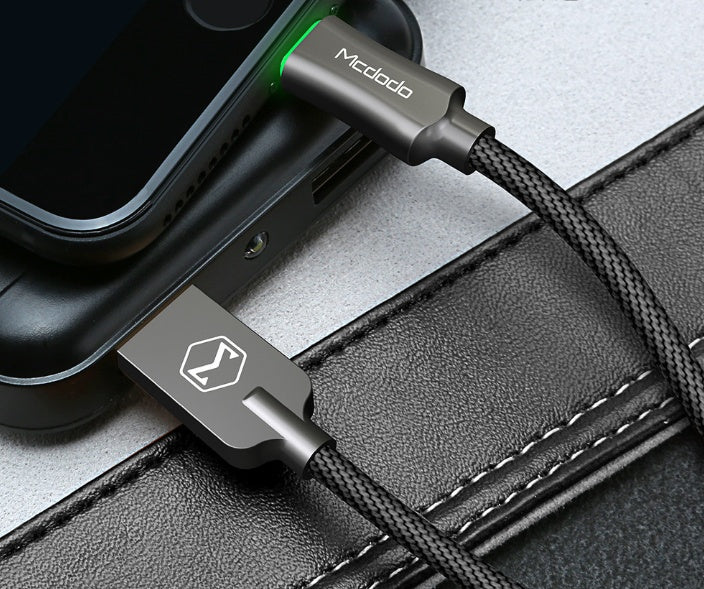 Câble de charge rapide tressé en alliage d'aluminium avec mise hors tension intelligente