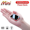 Mini Power Bank 30 000 mAh, chargeur rapide USB pour téléphone portable