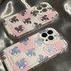 Coque de téléphone mignonne avec motif lapin dégradé laser