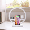 Chargeur rapide sans fil pour iPhone X XR avec lumière LED