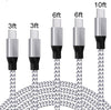 Câble de données de charge USB en nylon tressé pour téléphone portable