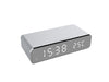 Réveil électrique LED avec chargeur sans fil, thermomètre numérique de bureau, horloge miroir HD, décoration de table