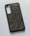 Coque de téléphone en fibre de carbone et silicone