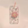 Étui de téléphone à motif floral d'été tendance pour femmes