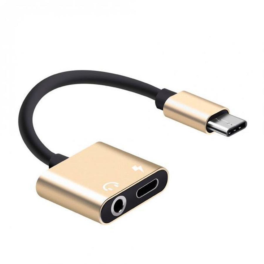 Câble adaptateur audio virtuel deux-en-un vers jack 3,5 mm