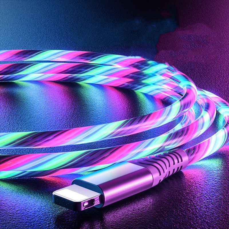 Câble de données de chargement et d'éclairage USB