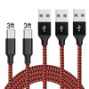 Câble de données de charge USB en nylon tressé pour téléphone portable