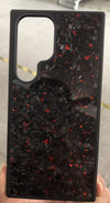 Coque de téléphone en fibre de carbone et silicone