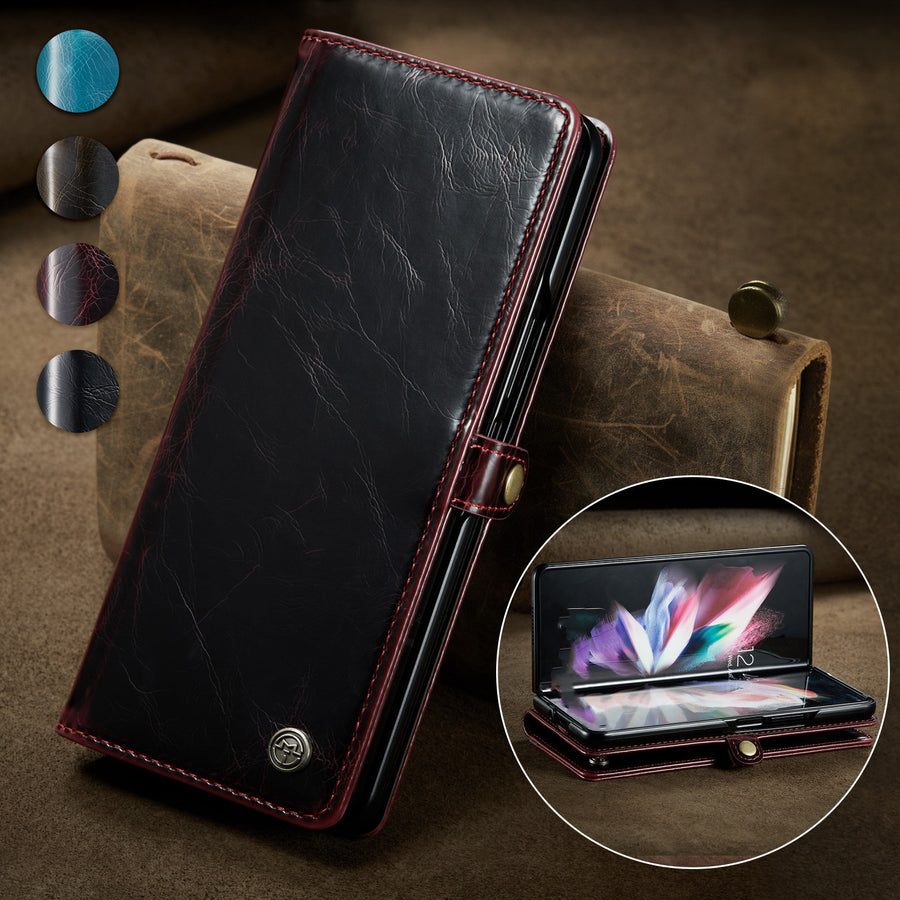 Mobile Phone Holster Crazy Horse Pattern Protective Cover