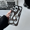 Galvanisieren Hohl Wärmeableitung Telefon Fall Flamme Muster Hochwertige Soft Shell
