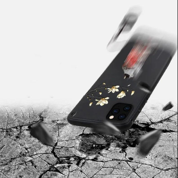 Embossed And Painted Silicone Phone Case