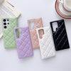 Diamond Plaid Handyhülle Leder Handy Schutzhülle