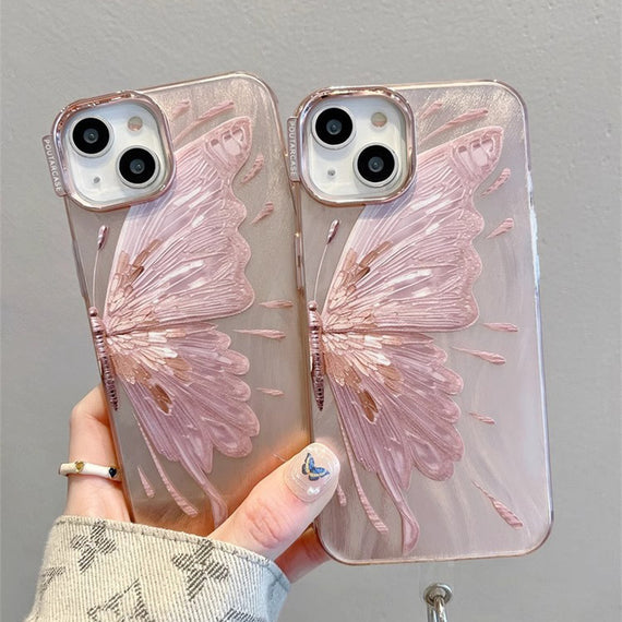 Electroplated Butterfly Pattern Phone Case Protective Cover
