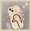 Duck Pattern Sliding Window Silicone Mobile Phone Case