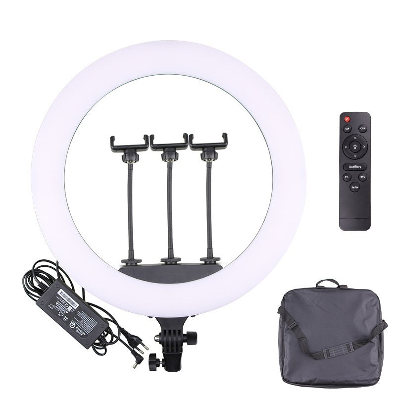Anneau lumineux multi-caméras pour diffusion en direct avec éclairage embellissant de 16 pouces