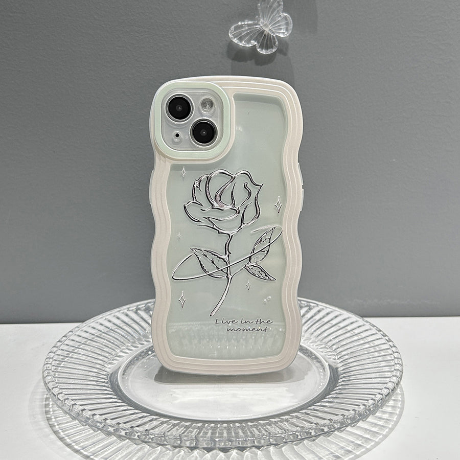 Rose Transparente Handyhülle All-inclusive Big Wave Silikon Soft Case