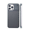 Coque de téléphone en alliage d'aluminium pour iPhone 14/13 Pro Max Plus, creuse, antichoc, dissipation thermique