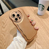 Wave Pattern Electroplating Solid Color Mobile Phone Case