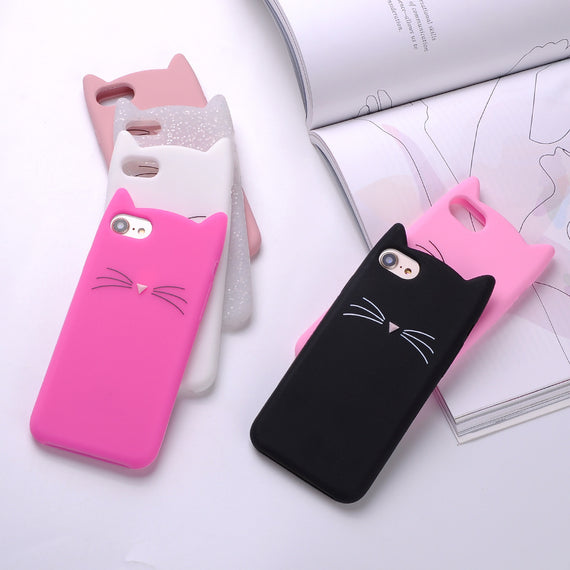 Cat ears and whiskers phone case