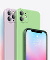 Compatible With Apple, Straight-Edge Rubik's Cube Liquid Silicone Case For Phone Case