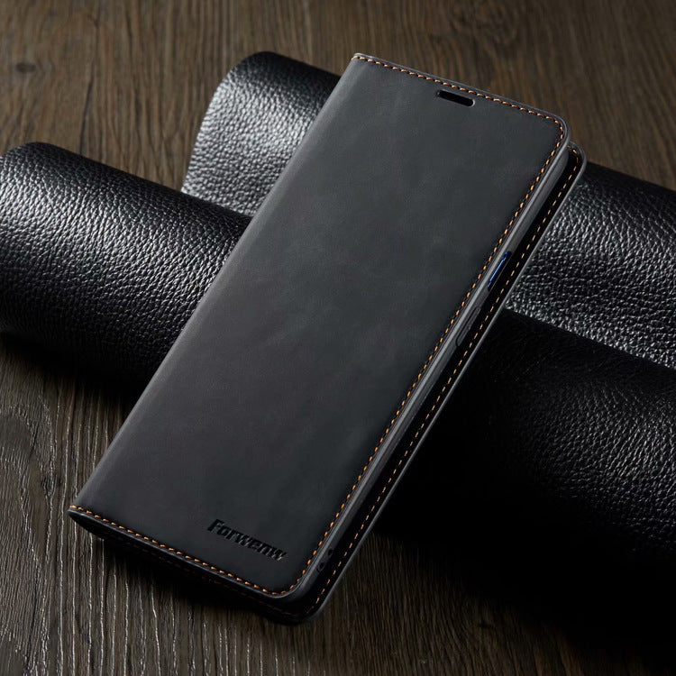 Geeignet für Skin-Sensing-Handyhülle, Brieftaschen-Kartenhalter, Flip-Cover