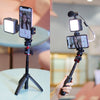 Handy Vlog Selfie Stick Kurze Video Live Füllen Licht Halterung