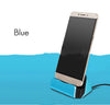 Compatible avec Apple, station d'accueil Micro USB Type C, support de chargeur pour iPhone 7 8 Plus XS Xiaomi 8 9 A1 A2 Redmi 4 4X 5 5A 6A 7 7A