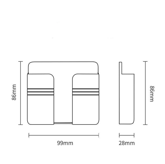 Handy-Lade-Aufbewahrungsregal Punch-freie klebrige Aufbewahrungsbox