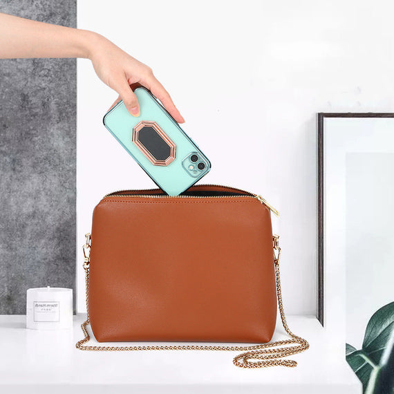 Magic Ring Folding And Sticking Zinc Alloy Metal Mobile Phone Ring Buckle