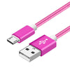 Kompatibel mit Apple, Datenkabel, geflochtenes Nylon-V8-Ladekabel