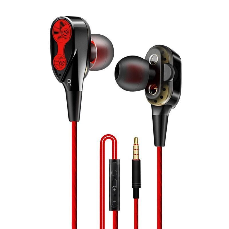 Écouteurs intra-auriculaires de sport à double mouvement