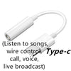 Phone audio cable headphone cable LeTV audio adapter