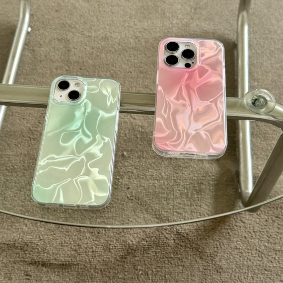 Gradient Double Layer Water Ripple Phone Case