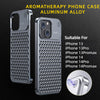 Coque de téléphone en alliage d'aluminium pour iPhone 14/13 Pro Max Plus, creuse, antichoc, dissipation thermique