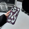 Galvanisieren Hohl Wärmeableitung Telefon Fall Flamme Muster Hochwertige Soft Shell