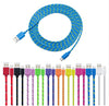 Câble micro USB tressé en nylon pour synchronisation de données et chargeur USB