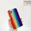 Kreative Regenbogen-Handyhülle aus flüssigem Silikon