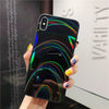 Regenbogen-Spiegel-Softcase mit Glitzer
