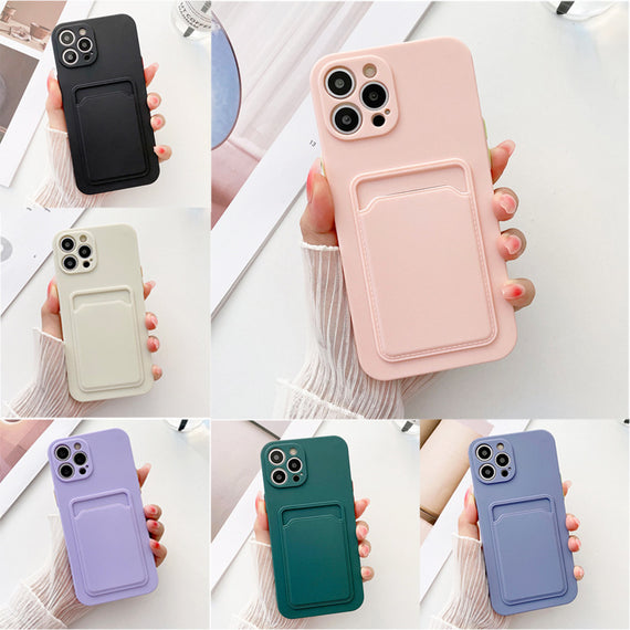 Card Fine Hole Liquid Phone Case