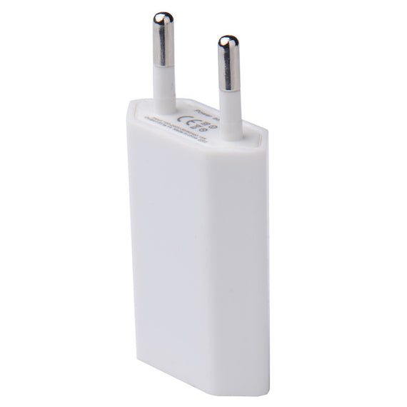 European Standard Mobile Phone Charging Head Single Port Usb Flat Charger Plug
