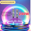 240W Light Column Four-in-one Colorful Indicator Light Mobile Phone Charging Cable