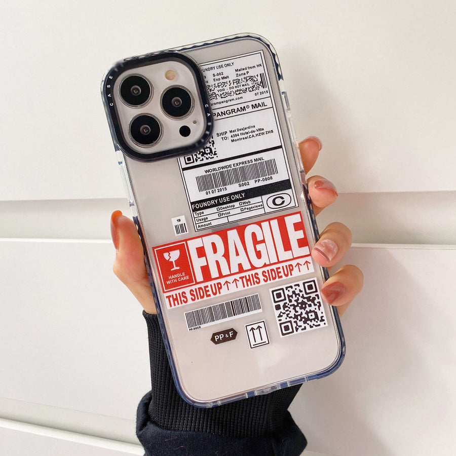 Travel Ticket Label Transparent Phone Case