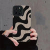 Minimalistische Zebra gestreifte Schutzhülle für Handy