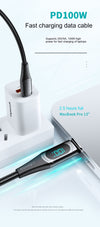 Fast Charge 100W Dual Type-c Super Fast Charge Data Cable
