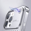 Coque de téléphone en alliage d'aluminium pour iPhone 14/13 Pro Max Plus, creuse, antichoc, dissipation thermique