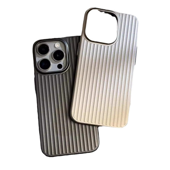 Metal Corrugated Grating Skin Frosted Phone Case
