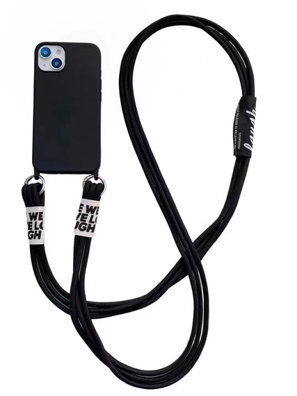 Long Diagonal Lanyard Liquid Silicone Phone Case