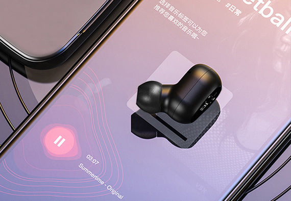 Bluetooth Headset Wireless Touch Invisible Sports Mini Stereo